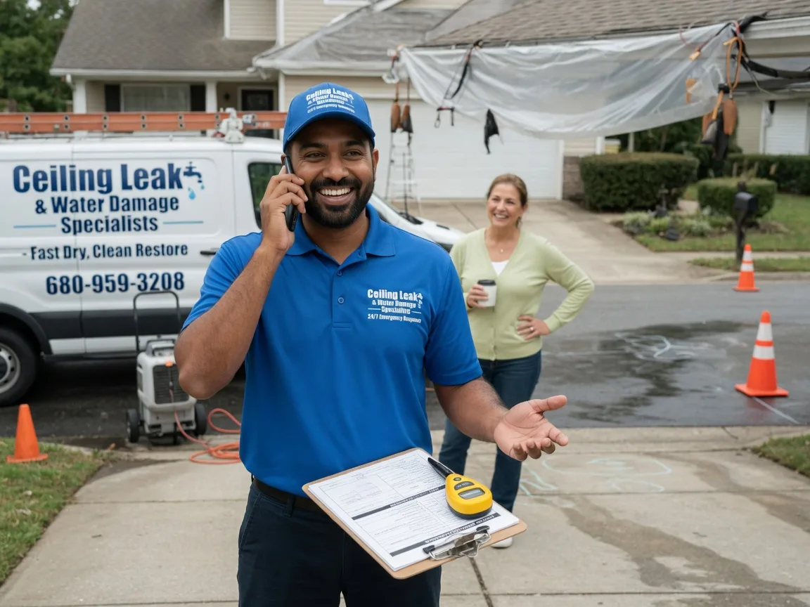 Ceiling Leak Cleanup Ashland, VA FAQs